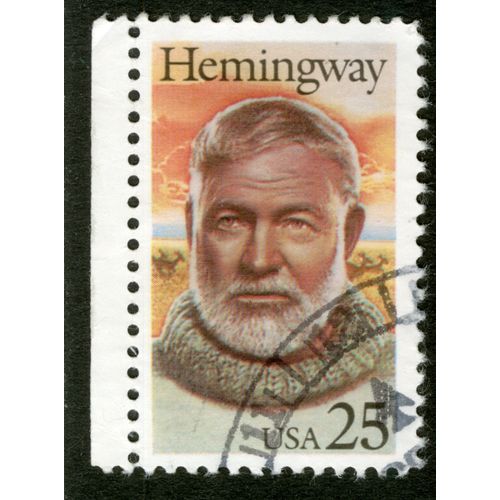 Timbre Oblitéré Usa 25 Hemingway