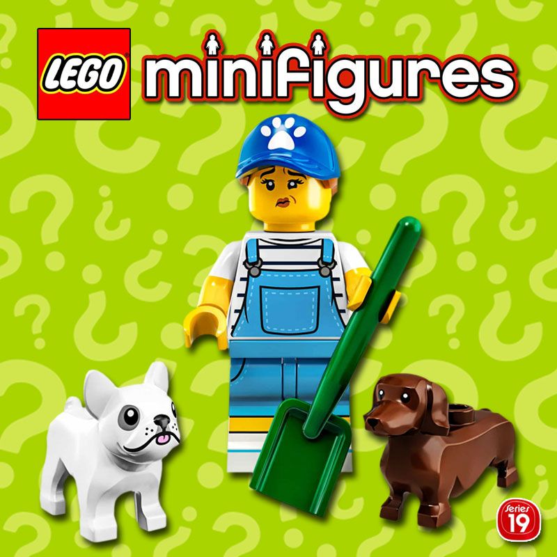 LEGO Minifigures 71025-09 pas cher, Série 19 - La promeneuse de chien