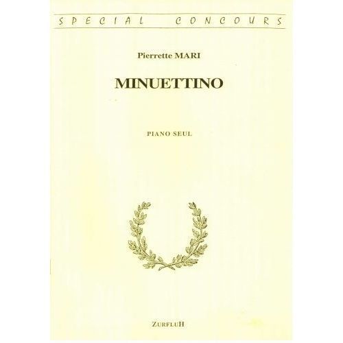 Minuettino Pour Piano Seul - Morceau Spécial Concours