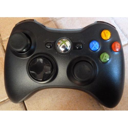 Manette Microsoft Xbox 360 Wireless Controller Sans Fil Noir Microsoft Pour Microsoft Xbox 360