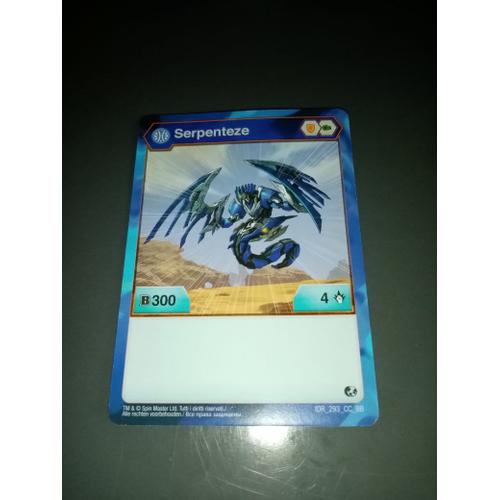 Carte Bakugan Serpenteze Eau