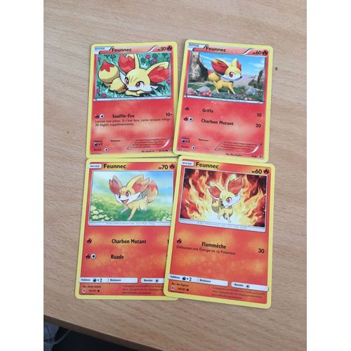 (1808) 4x Feunnec (Pokemon)