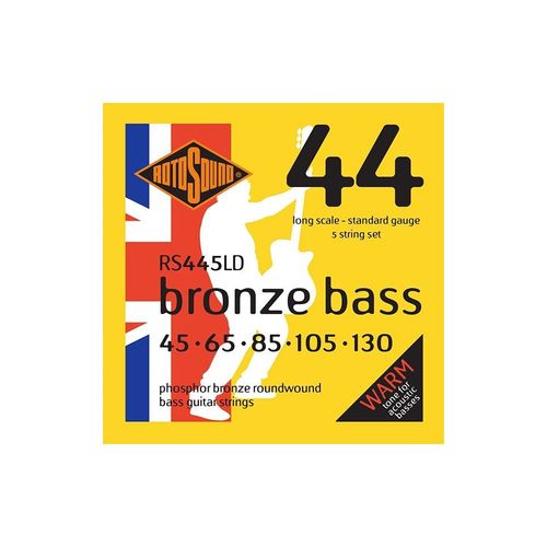Rotosound Rs445ld - Jeu De 5 Cordes Basse Acoustique Phosphore Bronze - 45-130