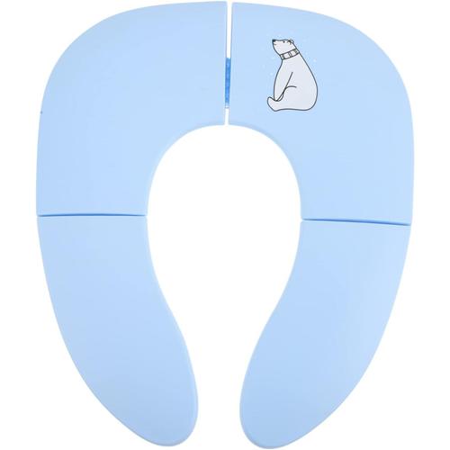 Bleu Ciel Pot Portable Pour Les Voyages Des Tout-Petits Toilettes Extérieures Pour Bébé Coussin De Pot Le Pot Tapis De Toilette Couvertures De Toilette De Voyage Bague Plier Pp De Bébé