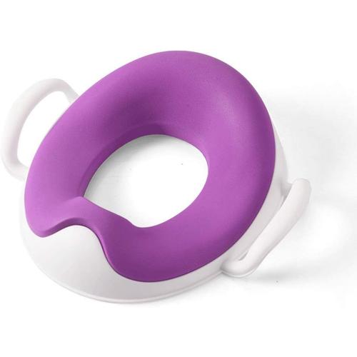 Purple Bassin De Lit Xl Siège De Toilette Toilette Baby Boy Siège De Toilette Enfant Féminin Siège De Toilette Coussin Bébé (Color : Purple, Size : (35cm*34cm) (19cm*13cm))