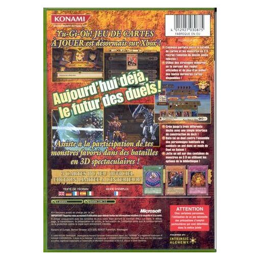 Yu-Gi-Oh! L'Aube De La Destinée - Xbox Version PAL, Testé Et Fonctionnel