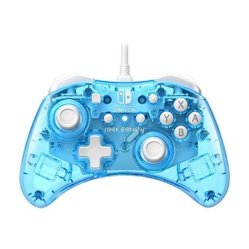Manette Rock Candy Filaire Bleu Performance Designed Products Pour Nintendo Switch