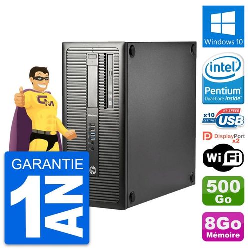PC Tour HP EliteDesk 800 G1 Intel G3220 RAM 8Go Disque Dur 500Go Windows 10 Wifi