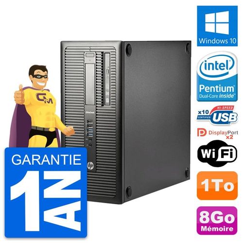 PC Tour HP EliteDesk 800 G1 Intel G3220 RAM 8Go Disque Dur 1To Windows 10 Wifi