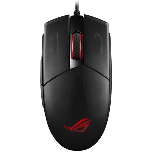 ASUS ROG Strix Impact II - Souris - droitiers et gauchers - optique - 5 boutons - filaire - USB - noir - pour ROG Strix G15; G17; ROG Zephyrus G14; M15; S15; S17; TUF Gaming F17; FX505; TUF505