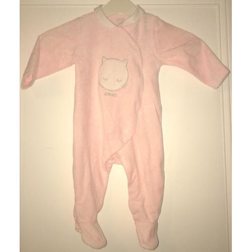 Pyjama Obaïbi Rose Taille 12 Mois 74cm Neuf