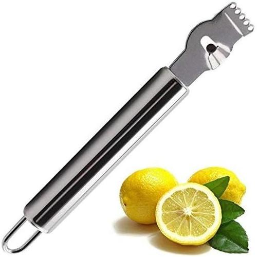 Éplucheur De Légumes En Acier Inoxydable De Citron Peeler, Rape Citron Orange Agrumes Grater Couteau Outils Peeling Cuisine Gadgets.