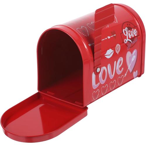 Rouge Récipient Boîte Coffret Cadeau En Fer Blanc Cadeaux Saint Valentin Boites Aux Lettres Bonbonnière Contenant Sucré Contenants De Bonbons Des Bonbons Rouge Poster