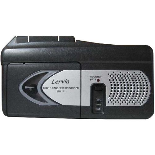 DICTAPHONE, voice recorder micro cassette recorder LERVIRA KH4111 - Noir