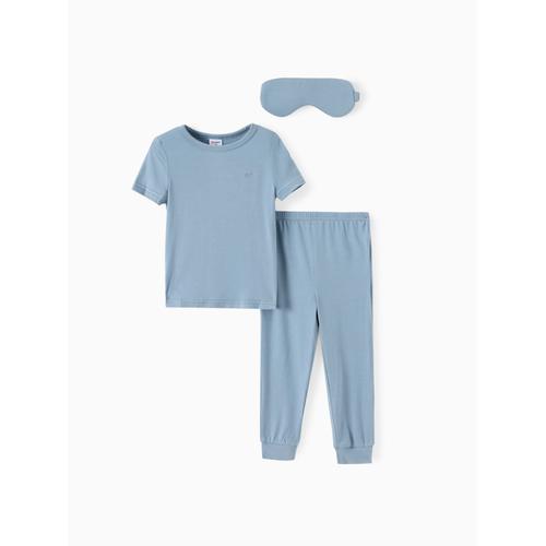 Ensemble De Pyjamas De Couleur Unie Pour Tout-Petit Garã§On 3pcs