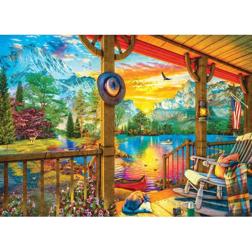 Puzzle Pièces Xxl - Pêche Au Petit Matin - Puzzle 500 Pièces