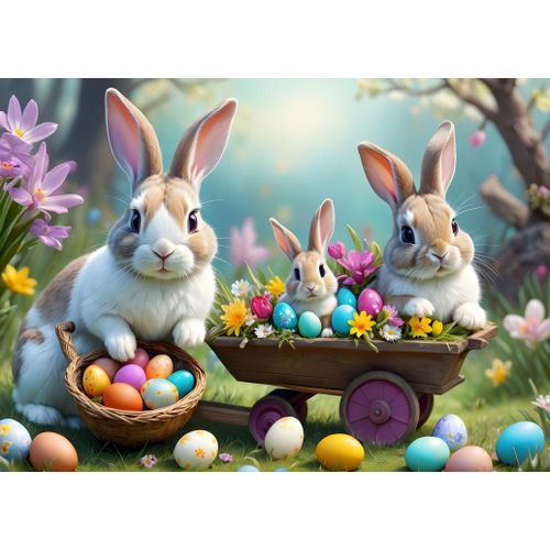 Easter Bunnies - Puzzle 500 Pièces