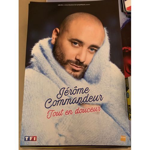 Jérôme Commandeur - Tout En Douceur / Tour - 40x60cm - Affiche / Poster Envoi En Tube