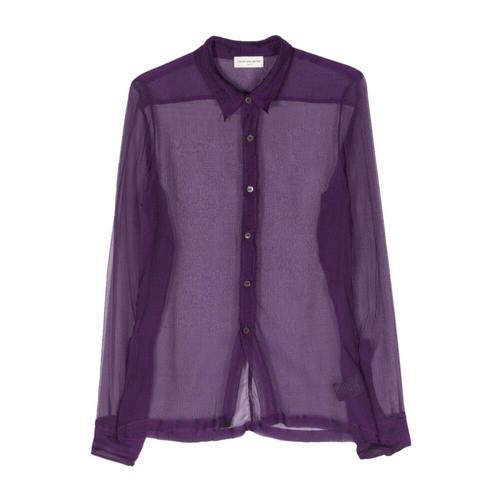 Dries Van Noten - Shirts > Casual Shirts - Purple