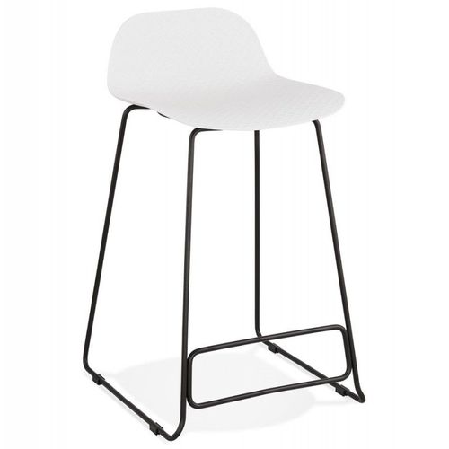 Tabouret De Bar "Blitz" 85cm Blanc & Noir