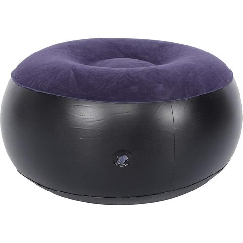 Tabouret Gonflable Intérieur Extérieur, Flocage Repose Pieds Canapé Coussin Rond Pouf À Air Pour Enfants Tout Petits Adultes Maison Patio Jardin Camping Yoga Noël Maison Jardin Jeux Pique Niques Plage