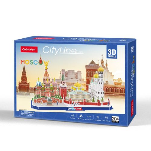 Puzzle 204 Pièces Puzzle 3d - Cityline - Moscou