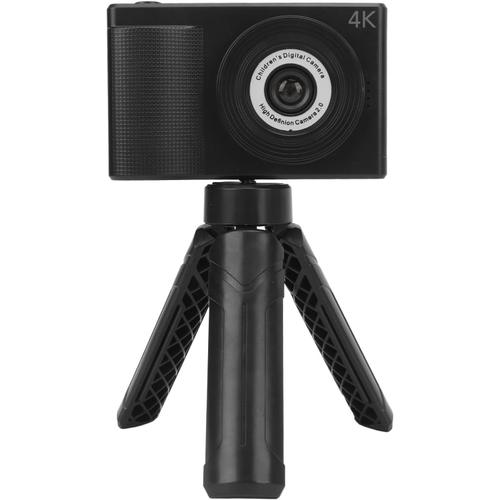 Appareil Photo Numérique 1080P pour Enfants, Mini Caméra Vidéo pour Enfants, écran IPS 40 MP, Double Objectif, Batterie Intégrée, Lecteur de Carte et Trépied de Bureau, (Black)