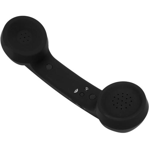 Combiné Téléphonique Bluetooth, Récepteur de combiné de Téléphone Portable sans Fil Rechargeable Rétro Résistant aux Radiations Compatible avec Les Téléphones Portables, (Black)