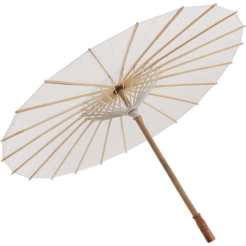 Parapluies En Papier Blanc Chinois Japonais, Parasol En Papier Pour Enfants, Parapluies Blancs En Papier De Style Chinois élégants En Papier Blanc Pour Décoration, Accessoires Photo
