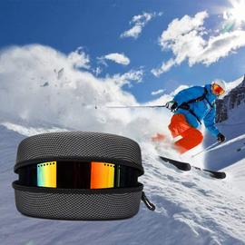 Etui à Lunettes Grille Housse de Protection Coque Rigide pour Masque de Ski  Neige ou de Snowboard avec Fermeture à Glissière (sans L