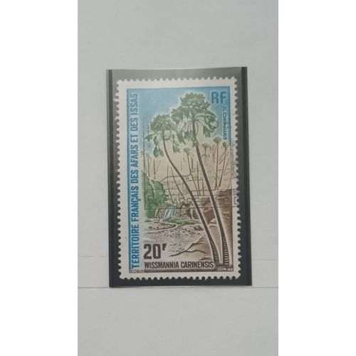 L384 -- Timbre Oblitéré Afars Et Issas, Colonie Française N °415 -- Année 1975 -- " Palmier: Wissmania Carinensis ".