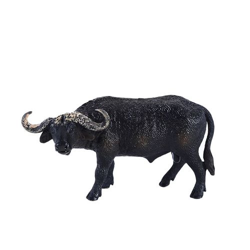 Vache À Eau Noire Modèle De Buffle Africain Zoo Jouet Classique En Plastique Modèle Animal Domestique Animaux Sauvages Jouets Ensemble Bétail
