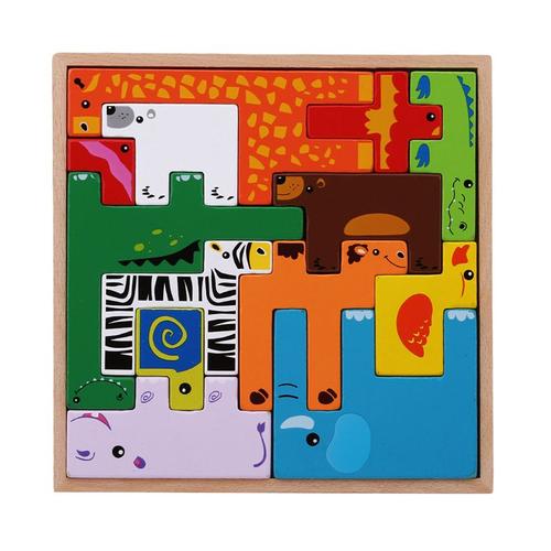 13 Pcs 3d Puzzles Cube Montessori Matériaux En Bois Jouets Bébé En Bois Jouets Éducatifs Puzzle Pour Enfant Assembler Des Cadeaux