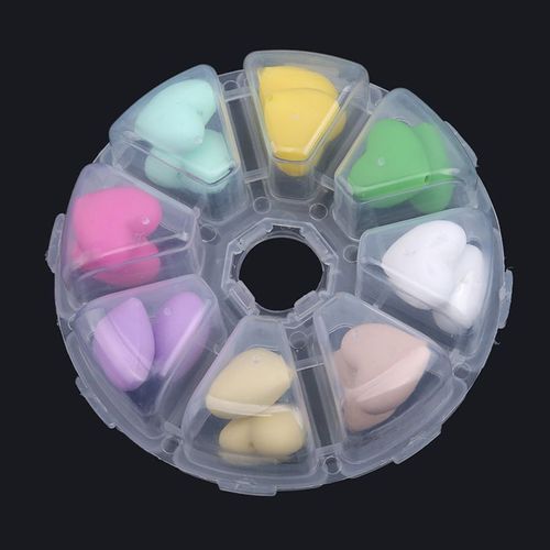 Silicone Amour Coeur Perles Molaires Bébé Soin Collier Mamelon Clip Bracelet Accessoires Ensemble Bébé Fournitures Boîte De Rangement
