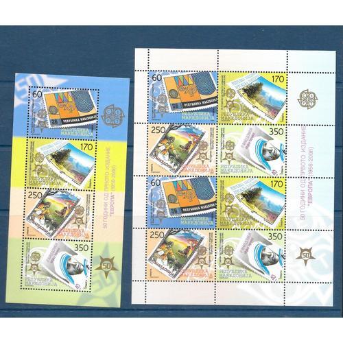 Macédoine Année 2005 Cept 2 Blocs Neufs** 50 Anniversary Of The First Europa Stamps