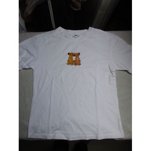 T-Shirt Blanc "Roi Lion", Xxs