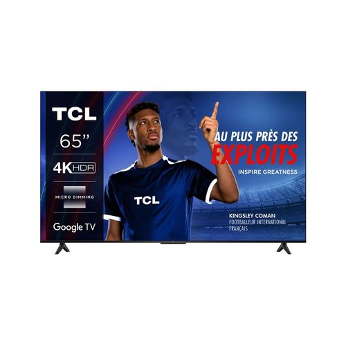 TV LED Tcl 65P69B 164 cm 4K UHD Aluminium brossé