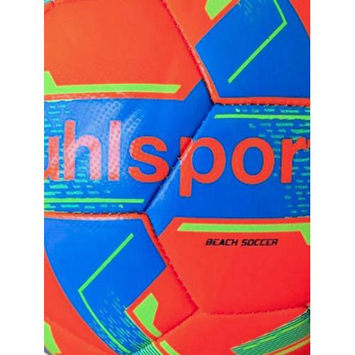 Ballon Football Loisir Uhlsport France Beach Soccer 421 Orange Fluorescent