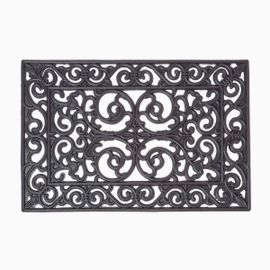 Paillasson Tapis D'extérieur En Caoutchouc Ajouré, 60 X 40 Cm
