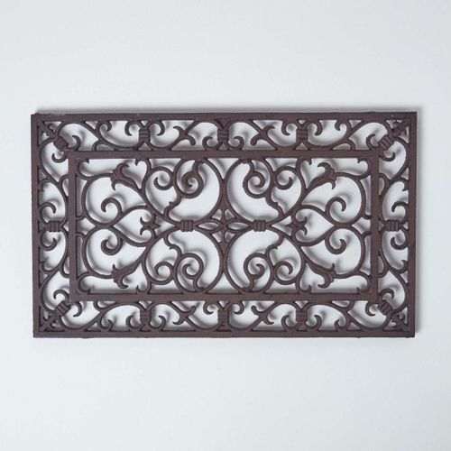 Paillasson Extérieur Rectangulaire En Fonte, 58 X 34 Cm