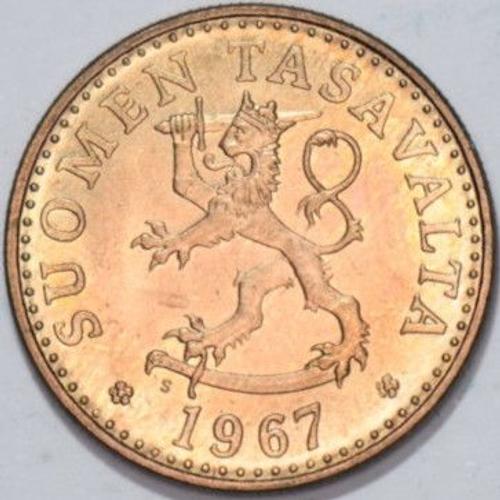 Finlande - 20 Pennia - 1967 - Etat Parfait - V070