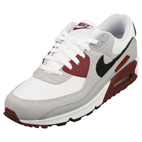 Chaussures Nike Air Max 90 Baskets Blanc Gris