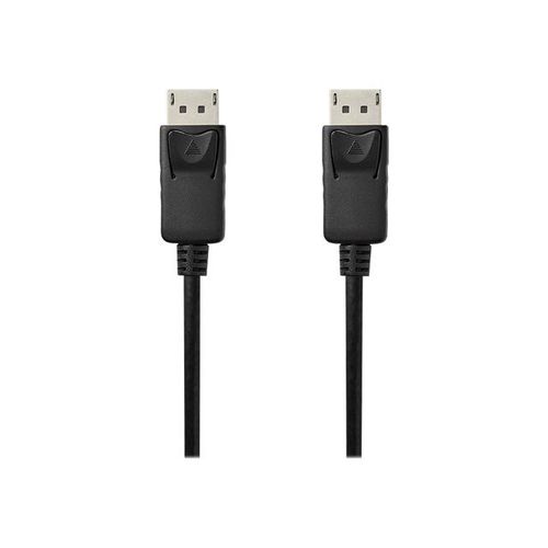 Nedis - Câble DisplayPort - DisplayPort (M) verrouillé pour DisplayPort (M) verrouillé - DisplayPort 1.4 - 2 m - rond, support 8K - noir