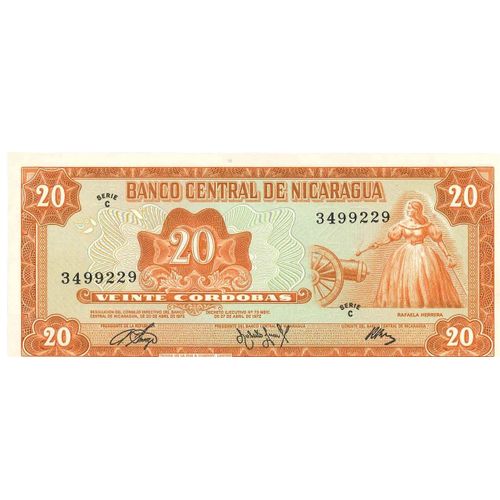 Billet Nicaragua 20 Cordobas