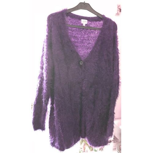 Gilet Violet À Poils T 42/44