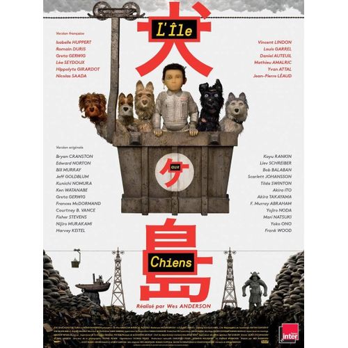 L'île Aux Chiens - Véritable Affiche De Cinéma Roulée - Format 40x60 Cm - De Wes Anderson Avec Les Voix De Vincent Lindon, Isabelle Huppert, Romain Duris - Animation - 2018