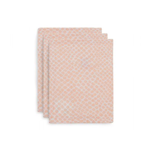 Lot De 3 Gants De Toilette Gaze Coton Snake Pale Pink - Jollein