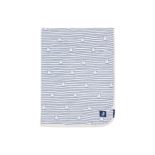 Couverture Bébé Gaze De Coton 75x100 Cm Miffy Stripe Navy - Jollein