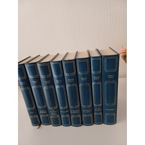 Lot 8 Livres " Emile Zola"