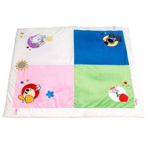 Tapis D Eveil Woezel Pip 85 X 100 Cm - Pour Parc Et Jeu - Jouet Bebe - Tapis Lavable